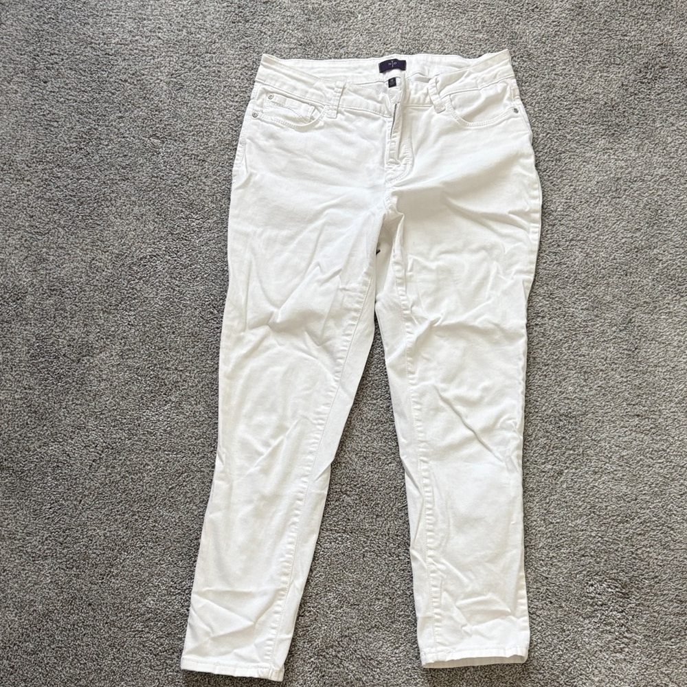 NYDJ Women's Straight Leg Jeans in White